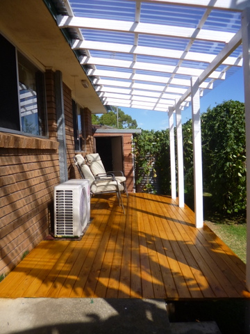 After deck oiling