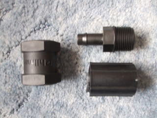 The connector (top) and 3/4