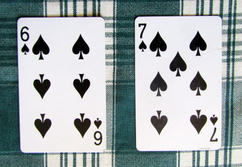 Playing cards - re-usable rather than throw-away tickets