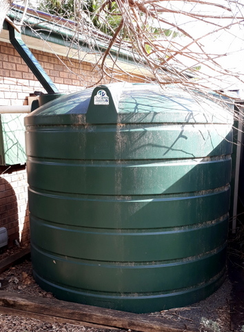 A front yard rainwater tank can make irrigation easier