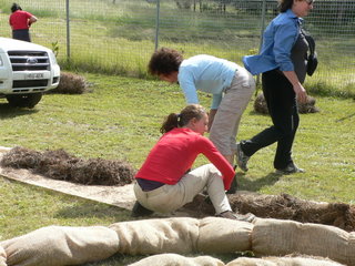 Forming the edging Forming the edging