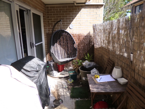 Balconies can get a bit cluttered