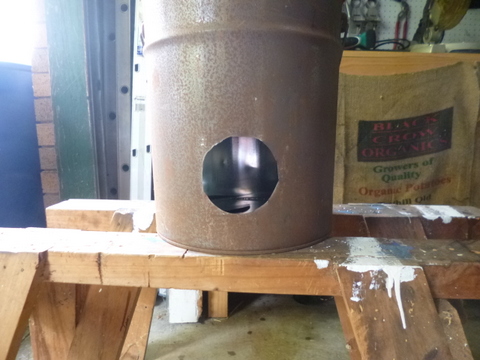 After the hole is cut