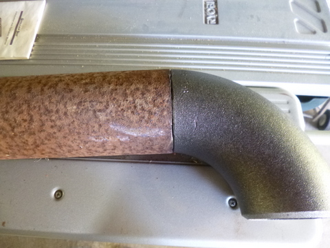 The tube positioned on the elbow prior to welding