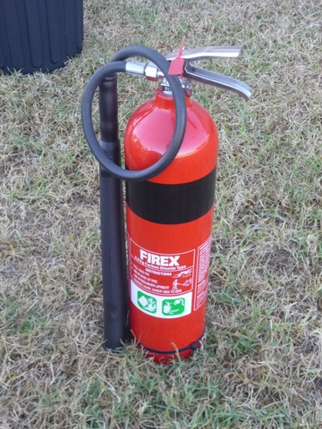 Don't forget the fire extinguisher!