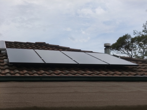 New Thin film panels on the house roof