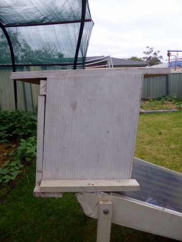 Drying cabinet slid into place