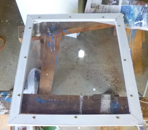 Door completed, showing inside