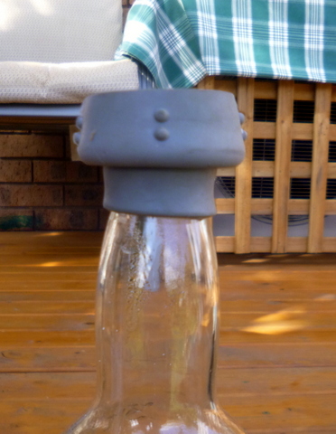 Rubber cuff folded over itself