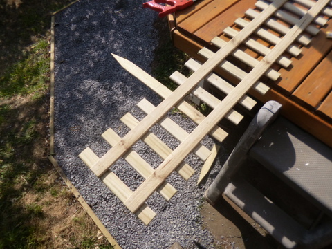 Climbing trellis, it its fence incarnation