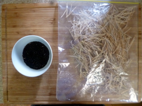 Seeds poured out into a bowl ready for packaging and Storage