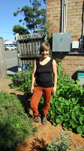 Manu, architect and maintainer of the garden
