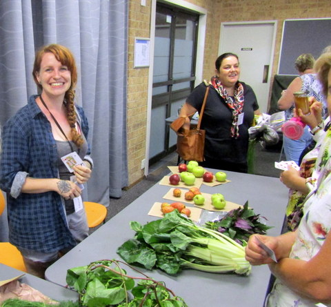 Ellen running the crop swap table