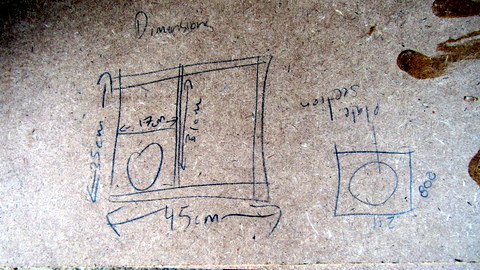 Our thumbnail drawing plan with measurements