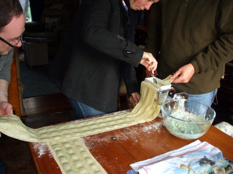 Pasta making with the family