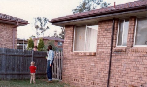 Back of the house which faces west Back of the house which faces west