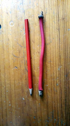 The larger cleaning wire