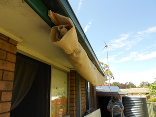 rolled up and ready for use