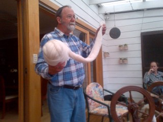 Wool top for spinning practice