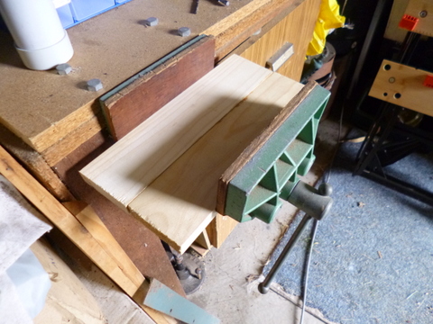 These two boards were joined with the glue and I could stand on the join