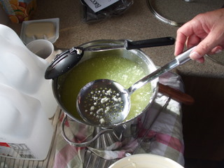 Scooping out the curds