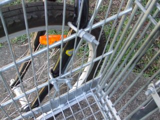 U-Bolts Securing forks to side of cart