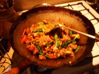 This is what it's all about - home made pasta and home grown veggies! This is what it's all about - home made pasta and home grown veggies!