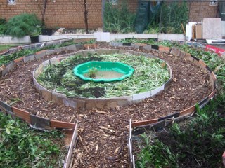 The Mandala Garden Under construction
